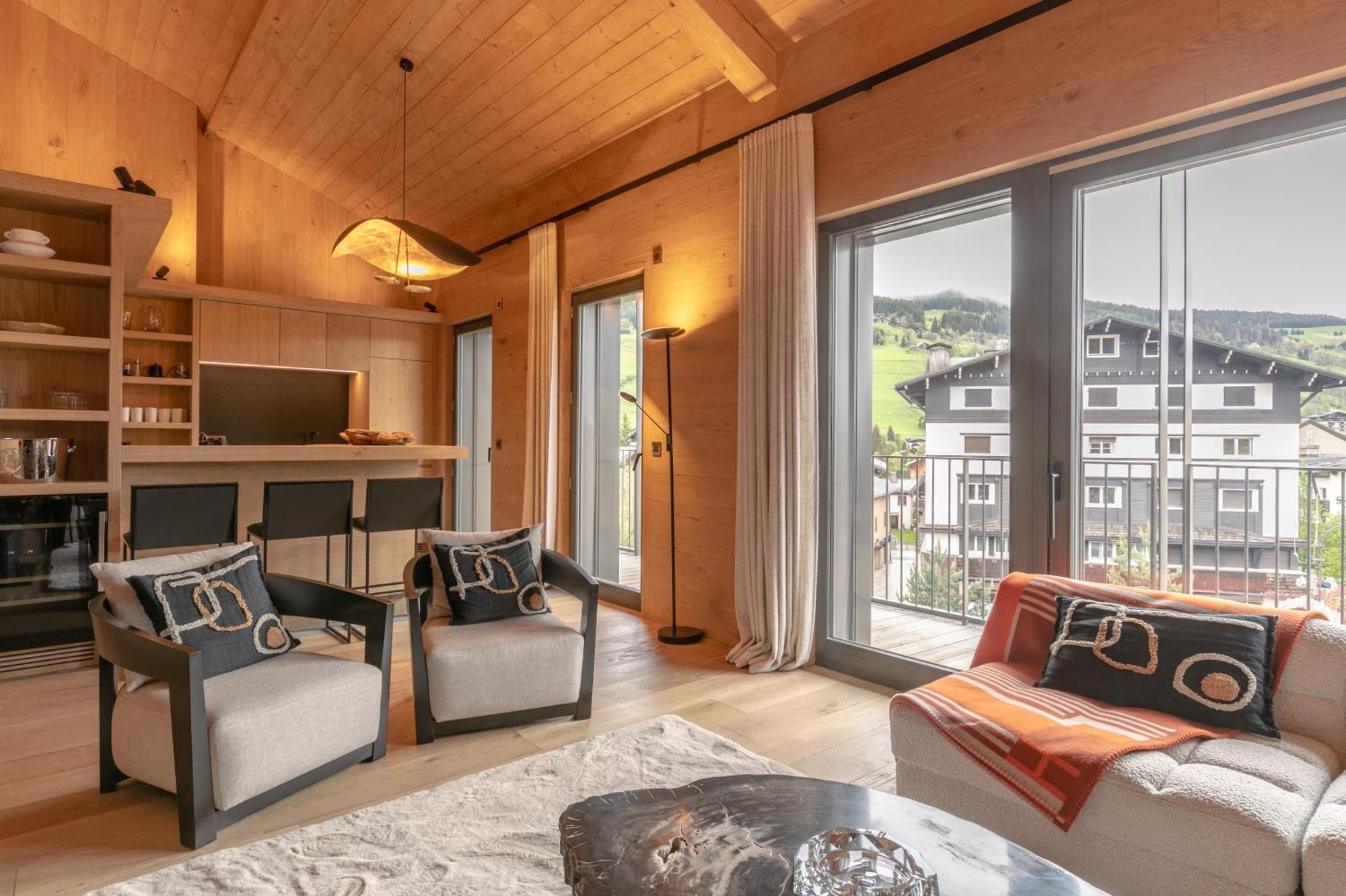 Ecrin Blanc - Appartement Haut De Gamme - Balcon Avec Vue - Centre De Межев Экстерьер фото